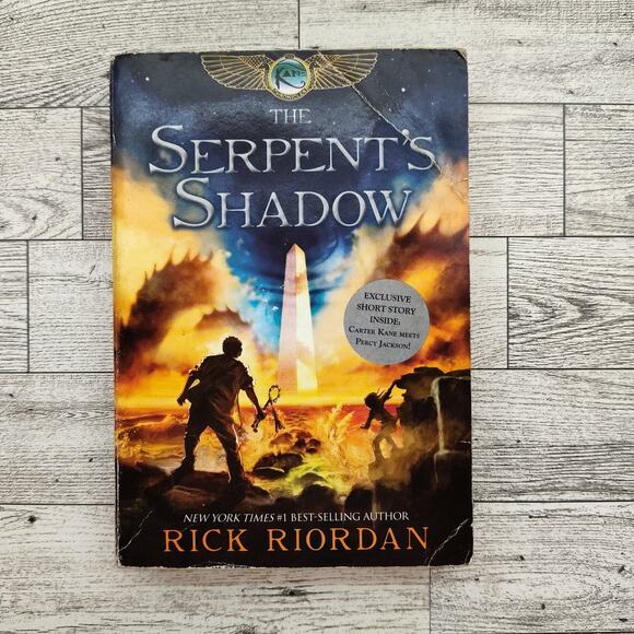Serpent's Shadow by Rick Riordan Book Three Scholastic YA Paperback Novel PB - Picture 2 of 11
